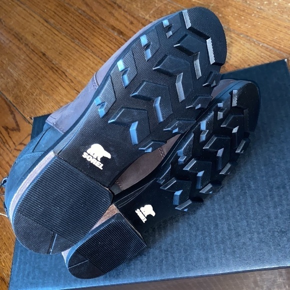 SOREL emelie boots new in box Chelsea pull on blackened brown size 6 NEW - Picture 6 of 9